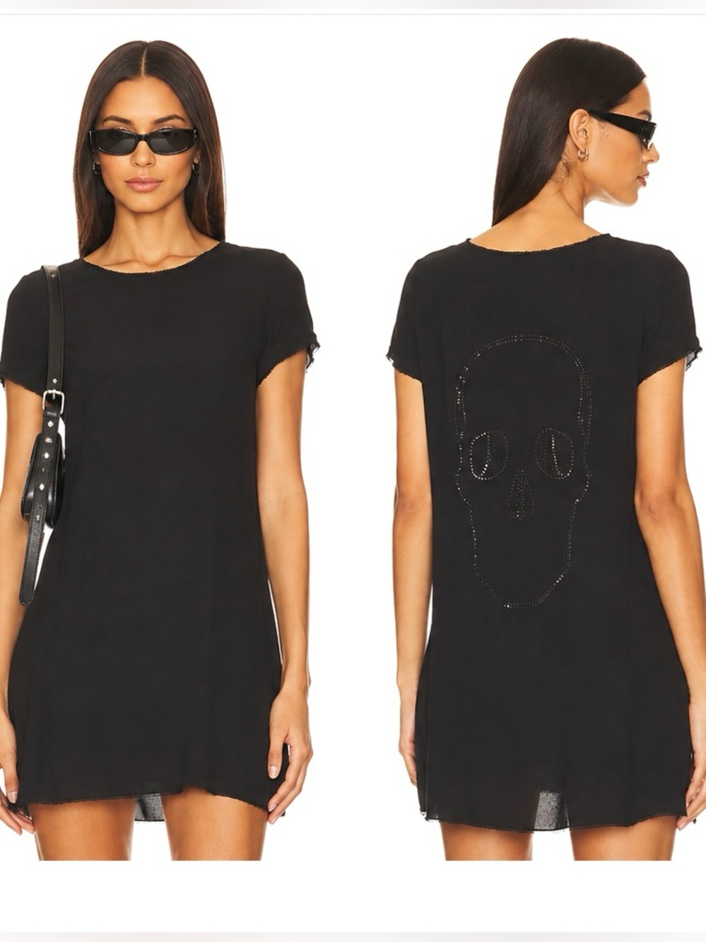 Zadig & Voltaire Deluxe Rani Bis Jewel Skull Dress Black Size M